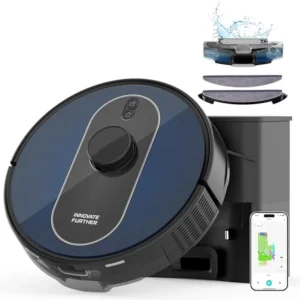 S6 Pro APP Robot Vacuum and Mop 5000Pa 360° LiDAR 3L Dust Station Self-Emptying for Pet Hair and Hard Floors