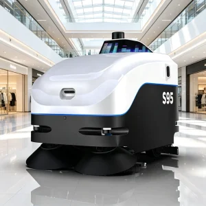 S95 Automatic Sweeping and Mopping Commercial Floor Scrubber Robot with 2500-5000 m²/h Capacity
