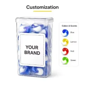 SASO Certified Eco-Friendly Laundry Pods Water-Soluble Film Deep Cleaning Midnight Black Abaya Fabric Care OEM