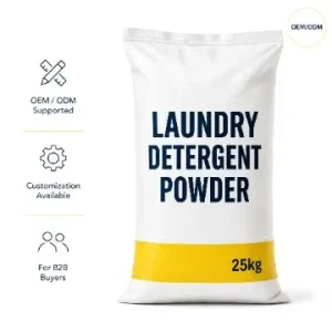 SASO Certified Saudi Market Eco Friendly Lavender Scent Laundry Powder OEM ODM Private Label Detergent 25kg Bulk