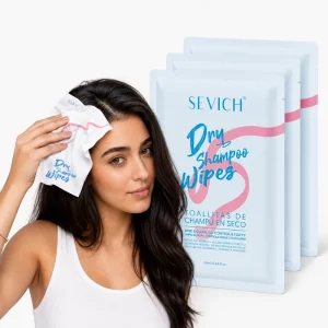 SEVICH Portable Hair Dry Shampoo Wipes Quick Dry Fluffy Volume Hair Gentle No Rinse Cleansing Wipes for Women