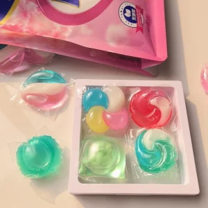 SHENBULL Eco Friendly Disposable 3D Washing Capsules Multi Chamber Laundry Pods for Apparel Color Protection