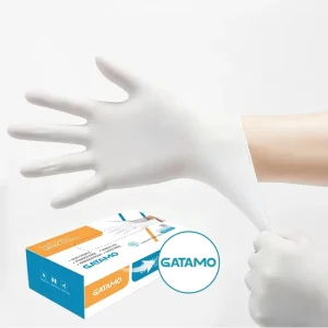 SL008 Disposable Medical Latex Examination Gloves Powdered Rubber Gloves for Kitchen and Household Use