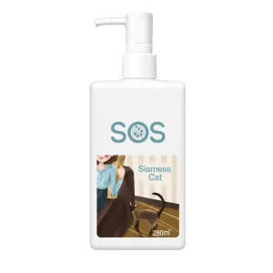 SOS Cat Shampoo 280ml Formula for Siamese Cats Bathroom Use All Seasons