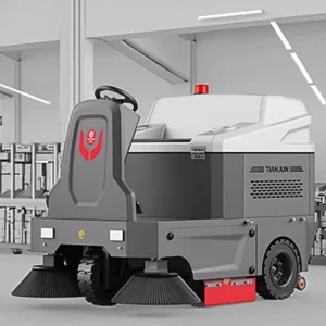 SP1480 Outdoor Automatic Industrial Ride-On Floor Sweeper Cordless Vacuum Cleaner, 1400mm Sweeping Width, 9800 m²/h