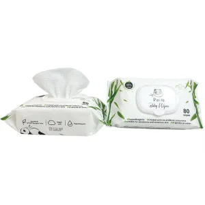 Safe Eco-Friendly Extra Soft Flushable Baby Wipes Cleansing Face Wet Wipes Daily Use Travel Portable