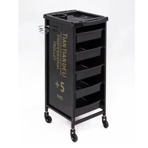 Salon Cart Rolling Beauty Hair Salon Tool Cart Mobile Storage Trolley with Wheels