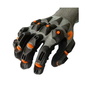 Sandy Nitrile-Coated Anti-Cut Level 5 Impact-Resistant Level 3 Gloves for Household, Mechanical, and Construction Use