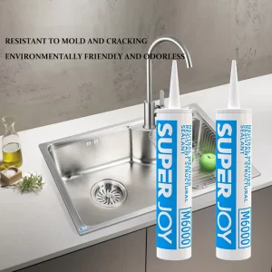 Sanitary Anti Mold One Component Silicone Sealant Waterproof Fast Curing for Kitchen Bathroom Construction & Woodworking
