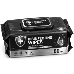 Sanitizing Cleaning Wipes 80pcs Kills 99.9% Germs Multi Surface Use