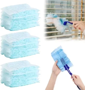 Sanxin Microfiber Dusting Brush Dust Remover Furniture & Car Duster with 5 Refills + 1 Handle
