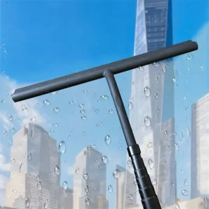 Scalable Extendable Durable Silicone Rubber & Iron Wiper Squeegee for Home Office Car Patio Use