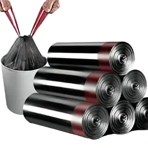 Scented Biodegradable Drawstring Trash Bags for Household and Kitchen Use