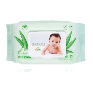 Scented Free Sample Wet Tissue Disposable Custom Super Soft Baby Wipes 80pcs Travel Pack