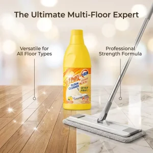 Scented Tile and Wood Floor Cleaning Solution with Concentrated Formula and Heavy-Duty Degreaser