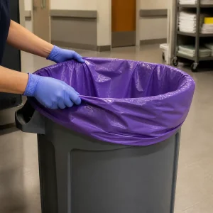Scented Trash Garbage Bags with Odor Control 30 60L PE Gravure Printed Lemon Fresh Scent for Household Use Bulk Order
