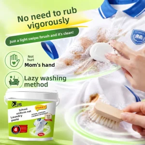 School Uniform Washing Cream and Powder for White Clothes and Yellow Stain Removal