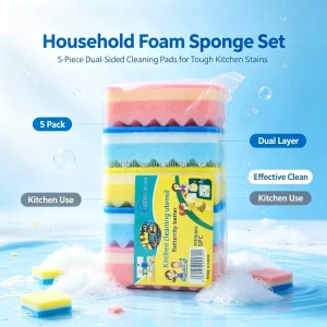Scouring Sponge Pad Odor Free Kitchen Sponge Scrubber for Long Term Use