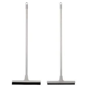 Scratch Free 30cm Eco Friendly Floor Squeegee Soft TPR Head Water Scraper Detachable Iron Pole Efficient Glass Floor Cleaning