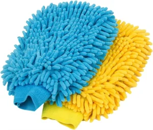 Scratch-Free Microfiber Chenille Car Wash Mitt, Machine Washable and Lint-Free