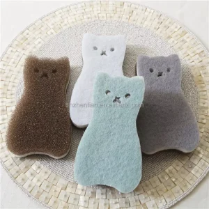 Scrub Sponges Non-Scratch Kitchen Sponge with Durable Scouring Pad Dual-Sided Reusable Sponge for Dishes
