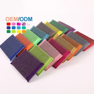 Scrub it Non Scratch Eco Friendly Microfiber Multi Purpose Reusable Kitchen Cleaning Sponges Scouring Pads High Water Absorption