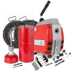 Sectional Drain Cleaning Machine, 690W, 20m x 16mm and 5m x 10mm Cable