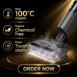 Self-Cleaning Dual-Tank Steam Mop 110-240V 1050W Handheld Portable Electric Floor Cleaner