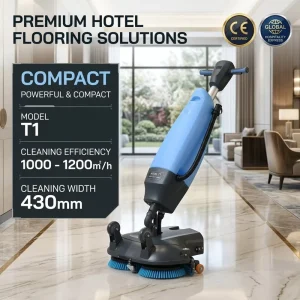 Self-Drive Hand-Push Walk-Behind Floor Scrubber Machine