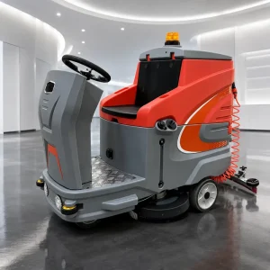 Self-Propelled Ride-On 24V Battery Dual-Brush Floor Scrubber Dryer