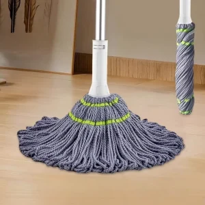 Self-Squeezing Floor Cleaning Mop with Super Absorbent Fiber Material for Bedroom and Living Room