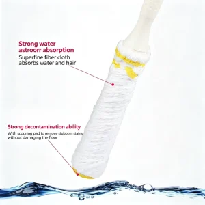 Self Squeezing Mop No Need Hand Washing Efficient Floor Wiping Mop for Daily Home Cleaning