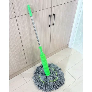 Self Wringing Mop with Long Telescopic Stainless Steel Handle Includes 1 Mop Pads Floor Cleaning