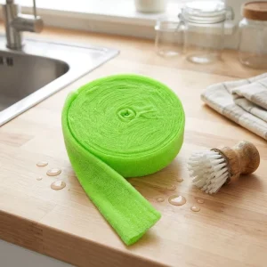 Semi-Finished Non-Scratch Scrubber Scouring Sponge Cloth Roll