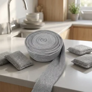 Semi-Finished Raw Material Scrubber Cloth Rolls for Sponges and Scouring Pads
