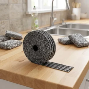 Semi-finished High Water Absorption Kitchen Cleaning Sponge Cloth in Roll