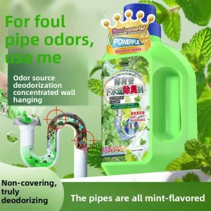 Sewer Deodorizer and Odor Remover Toilet Deodorizing Kitchen Bathroom Floor Drain Pipe Dredging Agent Prevents Sewer Backflow Odor