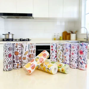 Shaohua Kitchen Towel Roll Super Absorbent Tear Off Lint Free Reusable Dish Cloths Custom for Home Kitchen