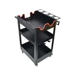 ShineOpen Premium Rolling Car Detailing Cart & Trolley Metal Construction 30 Day Warranty for Car Polishing Cleaning Washing