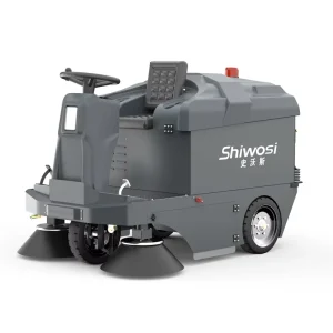 Shiwosi Durable Cleaning Machine Electric Floor Sweepers Ride on Road Sweeper Auto Cleaning for Factory Industrial Workshop