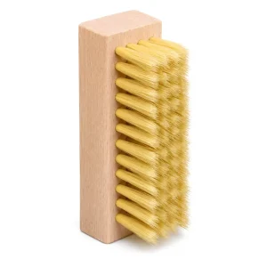 Shoe Brush with Wooden Handle and Stiff Bristles for Sneakers Boots and Leather Shoes