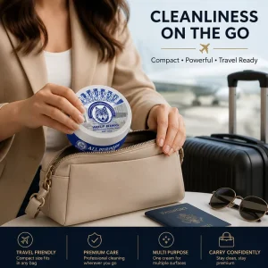 Shoe Care Cleaning Paste Multi-Surface Solid Stain Remover