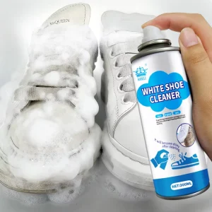 Shoe Wipes Sneaker Cleaner and Stain Remover Foam Spray for White Shoes
