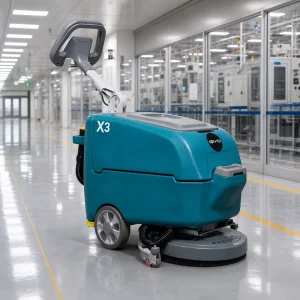 Short-Shift X3 Walk-Behind Compact Electric Floor Scrubber, 3-4 Hour Runtime