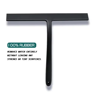 Shower Door Squeegee with Silicone Rubber Blade for Bathroom and Window Cleaning