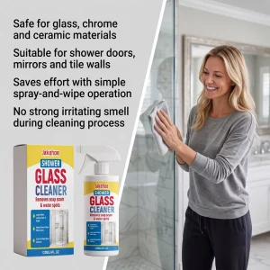 Shower Glass Cleaner Bathroom Mirror Soap Scum and Scale Remover