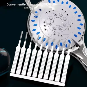 Shower Head Cleaning Brush Tiny Hole Cleaner Brush for Bathroom Shower Nozzle Descaling Dirt Removal Tool