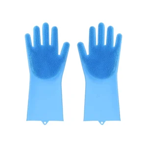 Silicone Dishwashing Gloves Thickened Durable Household Cleaning Gloves Bath Scrubbing Glove