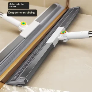 Silicone Magic Broom Squeegee Dual Purpose Floor Cleaner for Bathrooms Modern Minimalist JS 2663 Handy Tool for Sweeping Wiping