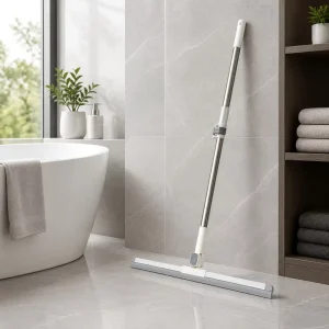 Silicone Magic Broom Telescopic Floor Squeegee Scraper One Pass Cleaning Kitchen Bathroom Household